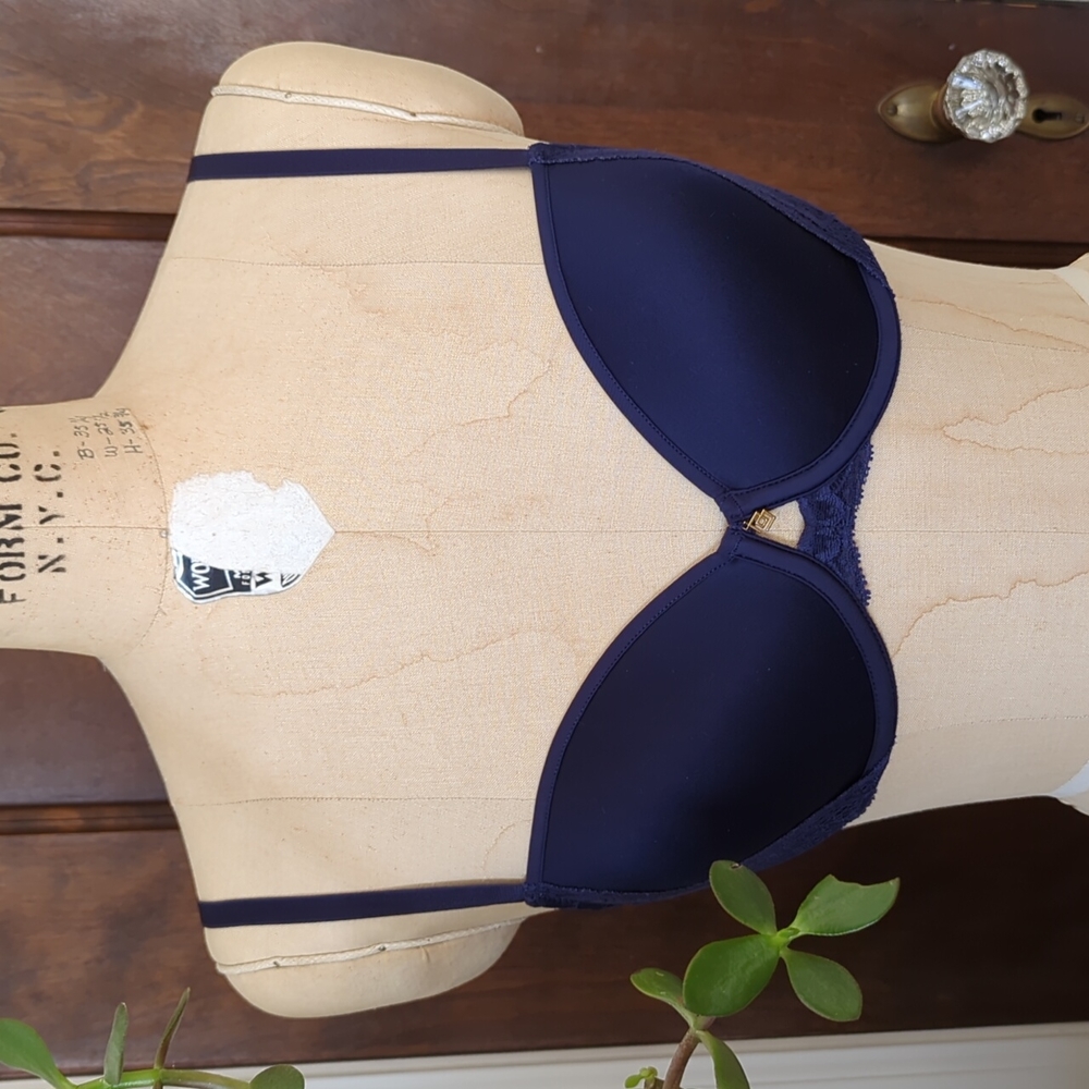 EUC | ThirdLove | Lace T-shirt Bra - 32C 1/2 - Evening Blue